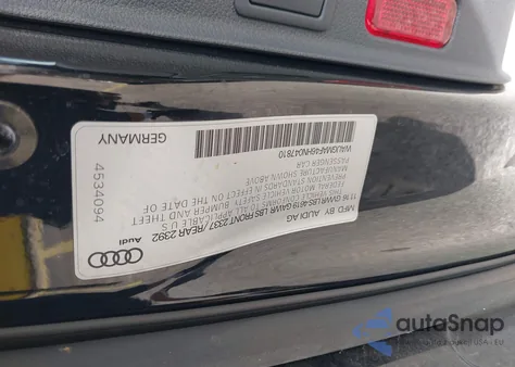 2017 Audi A4 2.0T Ultra Premium z USA, uszkodzony, nr VIN WAUGMAF46HN047810